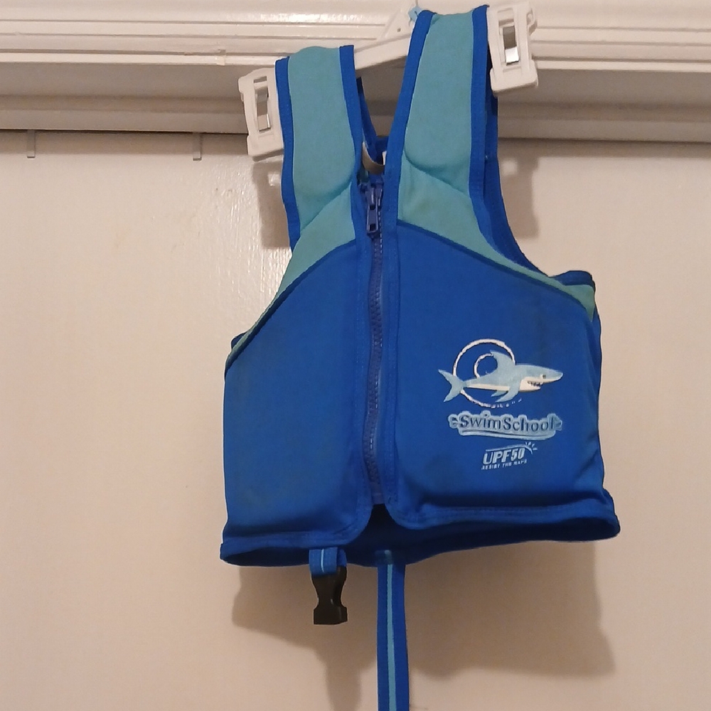 SwimSchool Blue and Teal Life Vest UPF50